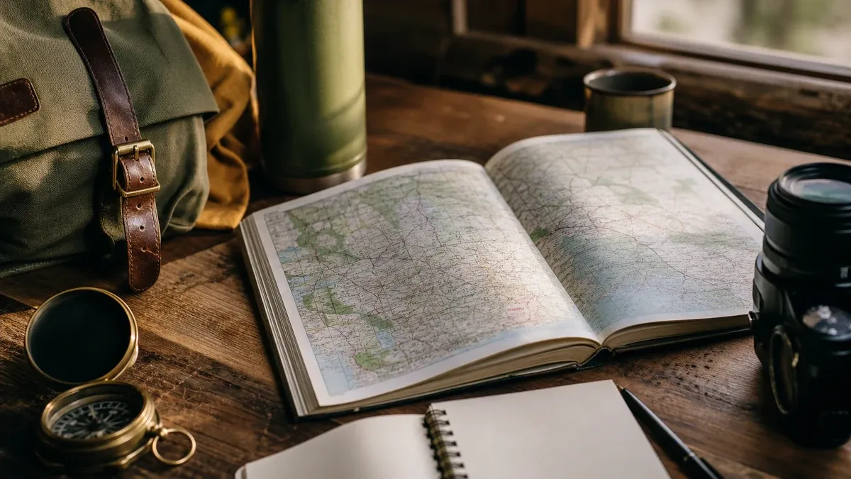 Travel Guides farm country travel guide illustration